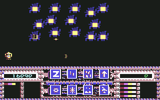 Better Dead Than Alien! (Commodore 64) screenshot: This sector looks much harder than the previous ones