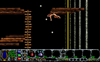 Inner Worlds (DOS) screenshot: Jumping around