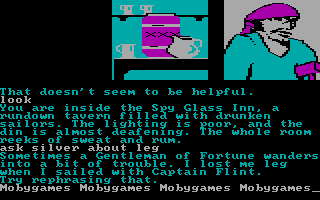 Treasure Island (DOS) screenshot: Long John Silver