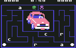 Alphabet Zoo (Commodore 64) screenshot: Two players, simultaneous.