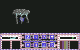 Better Dead Than Alien! (Commodore 64) screenshot: Killed by the super-alien