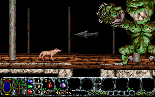 Inner Worlds (DOS) screenshot: ...and tries to attack me!...
