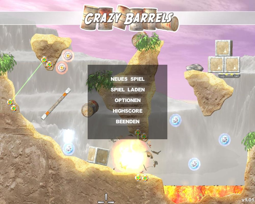 Barrel Mania (Windows) screenshot: Main screen