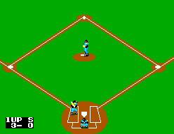 Great Baseball (SEGA Master System) screenshot: Homerun contest.