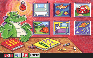 Snap Dragon (DOS) screenshot: Main Menu