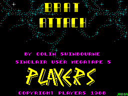 Brat Attack (ZX Spectrum) screenshot: Loading screen.
