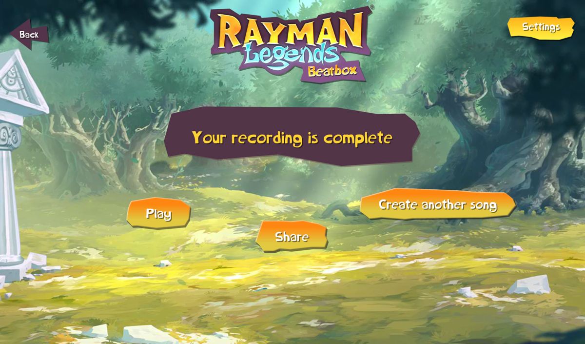 Screenshot of Rayman Legends: Beatbox (Android, 2013) - MobyGames