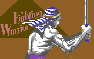 Fighting Warrior (Commodore 64) screenshot: Title screen