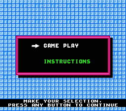 Fisher-Price I Can Remember (NES) screenshot: Main menu