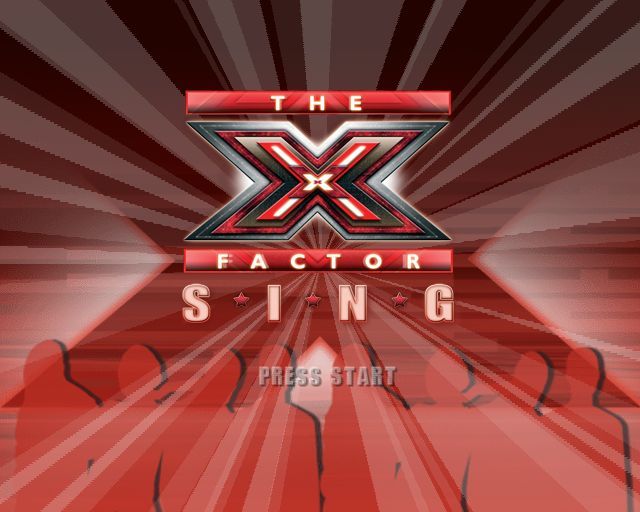 The X Factor Sing (PlayStation 2) screenshot: The title screen