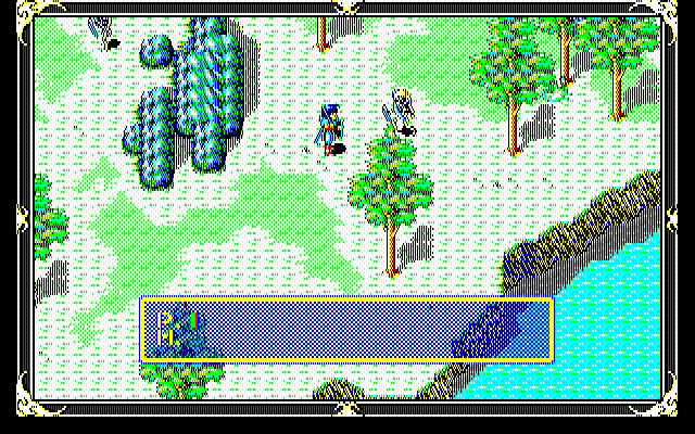 Xak: The Art of Visual Stage (PC-98) screenshot: Fighting skeletons