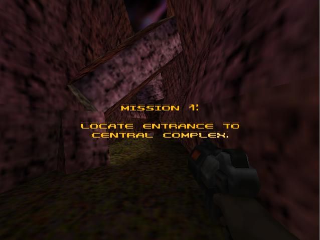 Quake II (Nintendo 64) screenshot: The First Mission