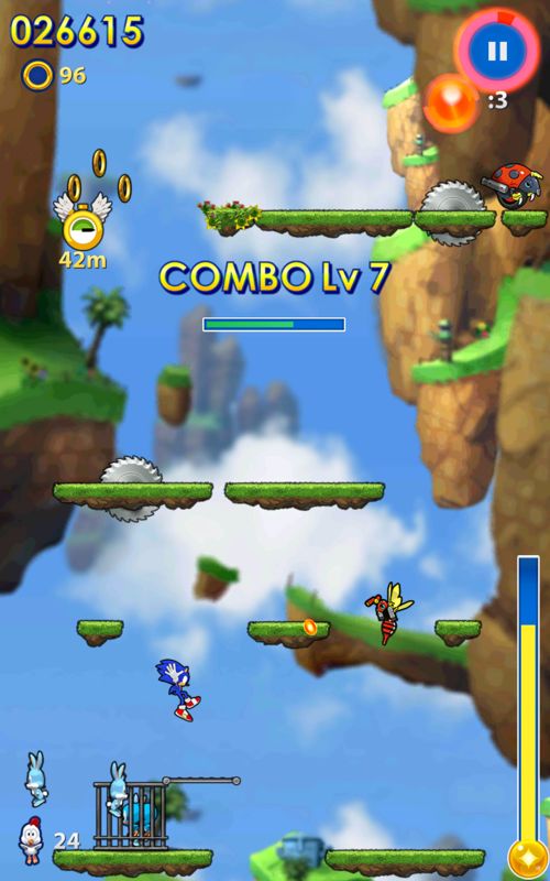 Screenshot of Sonic Jump Fever (Android, 2014) - MobyGames