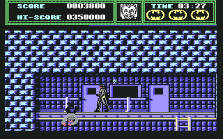 Batman (Commodore 64) screenshot: An henchman falls down