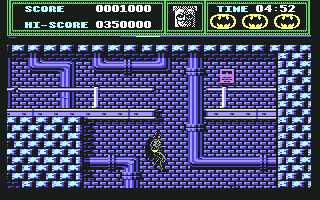 Batman (Commodore 64) screenshot: Falling down