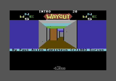 Wayout (Commodore 64) screenshot: Narrow paths up ahead