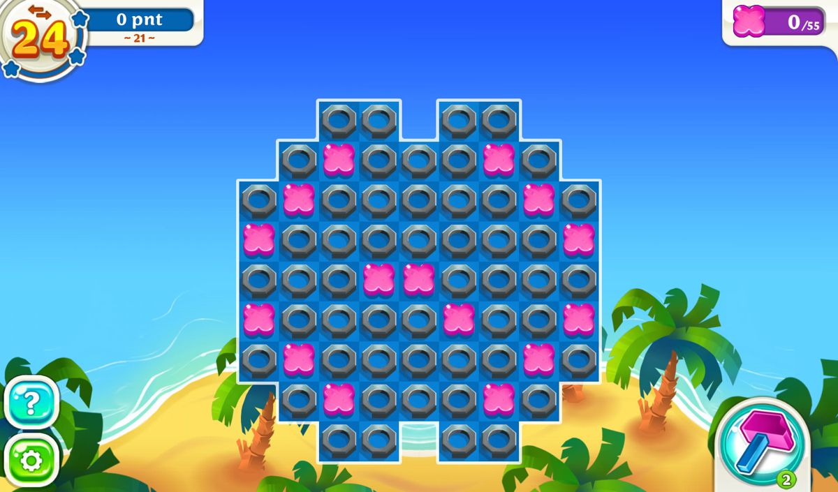 Scrubby Dubby Saga (Android) screenshot: First get rid of those screws (Dutch version).