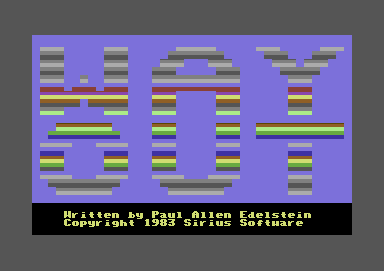 Wayout (Commodore 64) screenshot: Title page