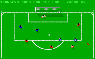 1st Division Manager (Amiga) screenshot: And you are whisked away to an anim showing the pitch action