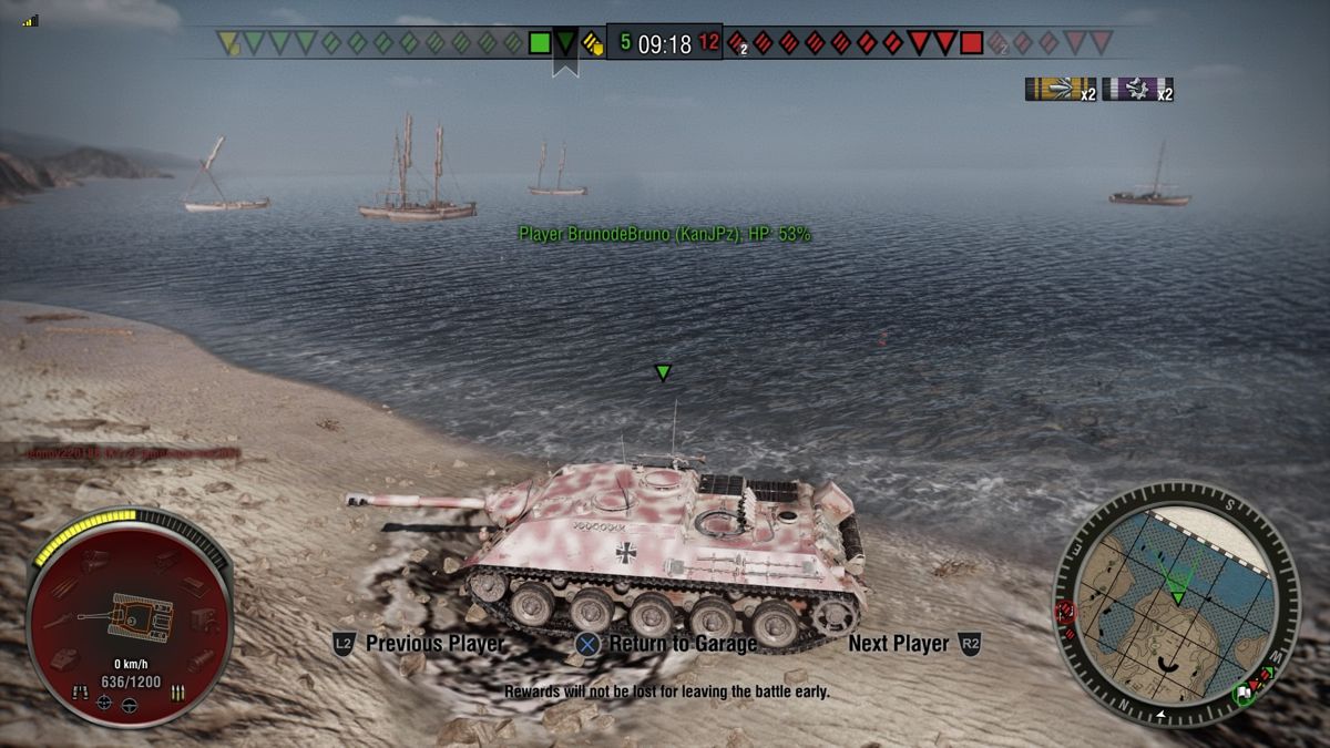 World of Tanks: Hammer/Kanonen Mega Bundle (PlayStation 4) screenshot: Allied Kanonen Jagdpanzer from the profile