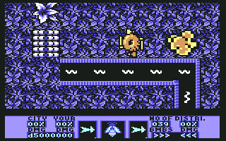 Amaurote (Commodore 64) screenshot: Gotcha!