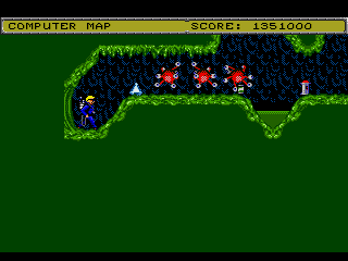 Todd's Adventures in Slime World (Genesis) screenshot: Amoebas? In Slime World?