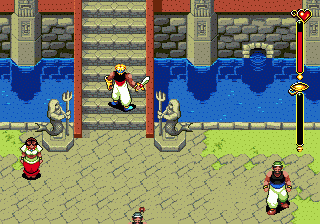 Beyond Oasis (Genesis) screenshot: Entrance to the castle