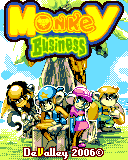 Monkey Business (ExEn) screenshot: Game main title screen showing the characters you will be able to play