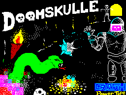 Doomskulle (ZX Spectrum) screenshot: Loading screen.
