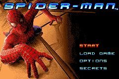 Spider-Man (Game Boy Advance) screenshot: Title Screen