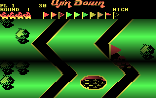 Up 'n Down (DOS) screenshot: Gameplay