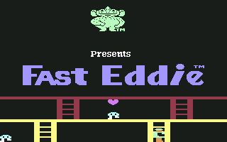 Fast Eddie (Commodore 64) screenshot: Title screen.