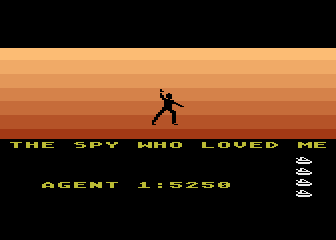 James Bond 007 (Atari 8-bit) screenshot: The Spy Who Loved Me