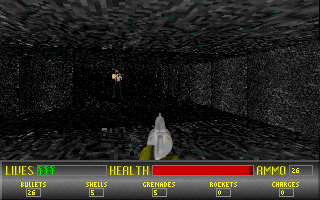 Nerves of Steel (DOS) screenshot: Entering level 1.