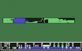 B-24 (Commodore 64) screenshot: Map