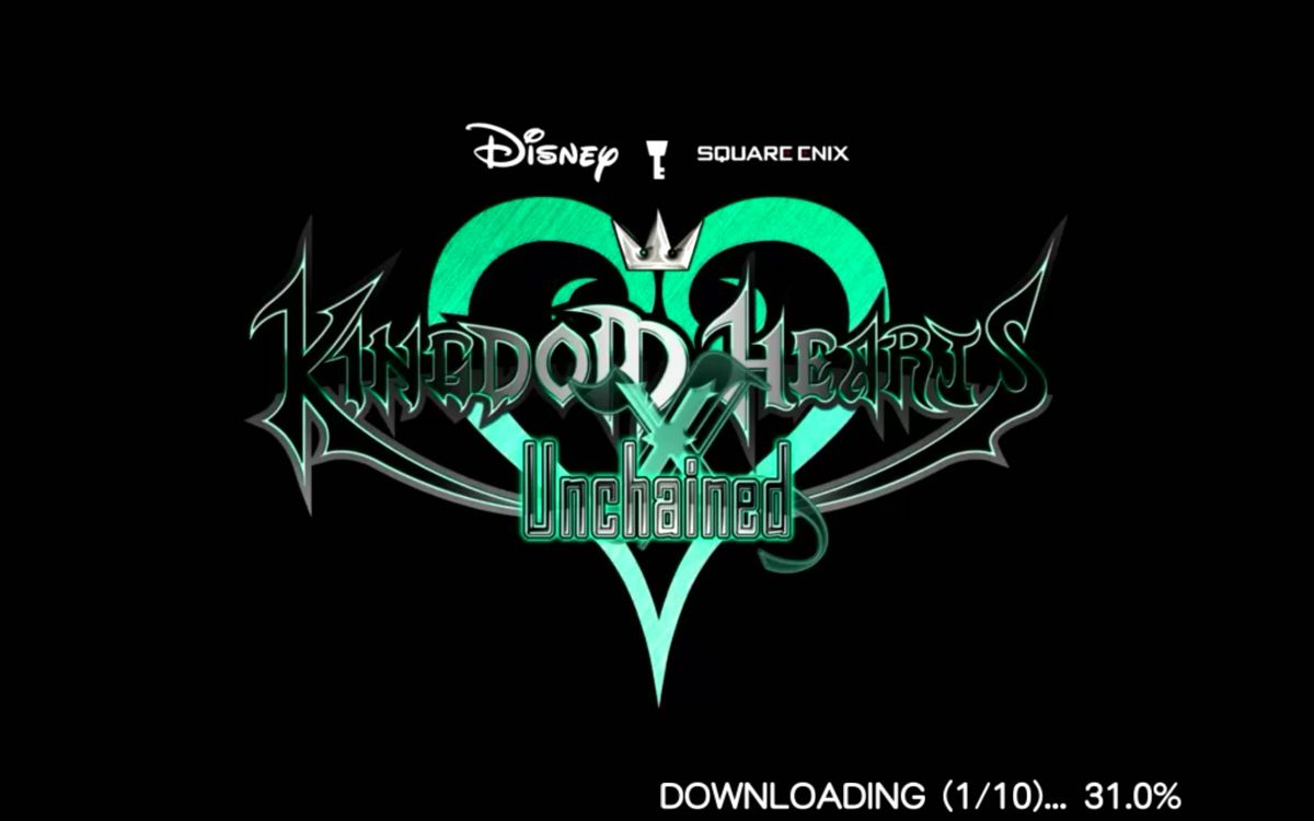 Kingdom Hearts: Unchained χ (Android) screenshot: Second title screen