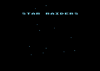 Star Raiders (Atari 8-bit) screenshot: Title screen