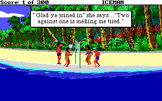 Code-Name: Iceman (DOS) screenshot: Playing ball.