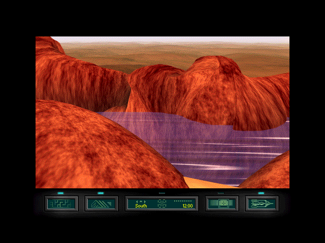 Ray Bradbury's The Martian Chronicles Adventure Game (Windows 3.x) screenshot: Martian river