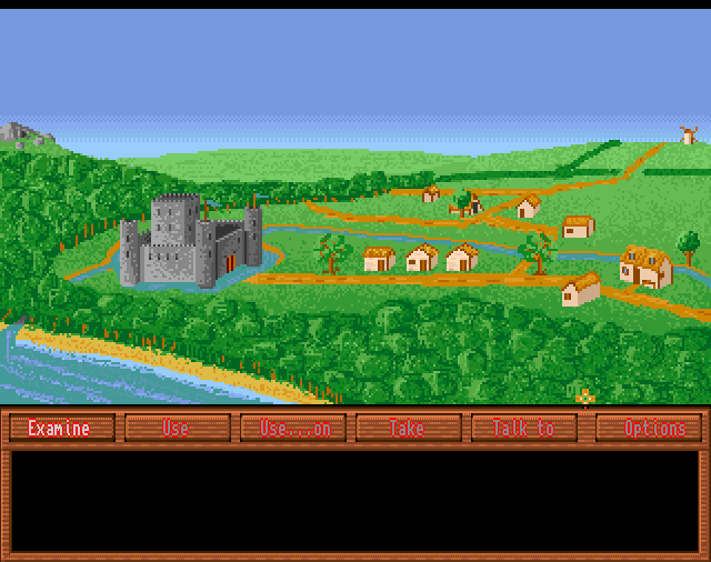 The Lost Prince (Amiga) screenshot: Map screen
