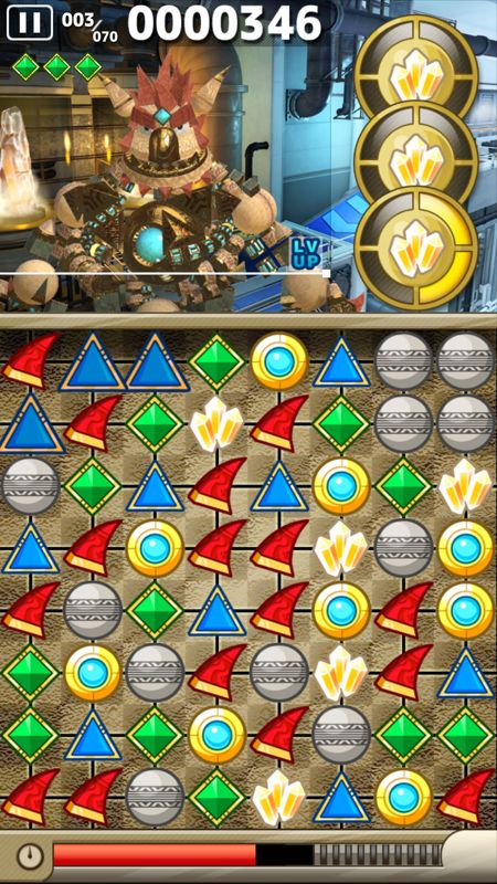 Knack's Quest (Android) screenshot: The first transformation of Knack