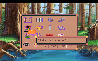 King's Quest VI: Heir Today, Gone Tomorrow (DOS) screenshot: You can talk with some items in your inventory!