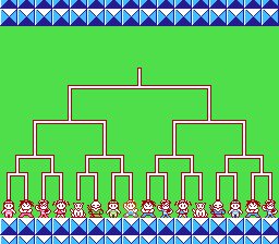 Palamedes (NES) screenshot: Beginning a tournament