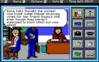Headline Harry and The Great Paper Race (DOS) screenshot: Office.