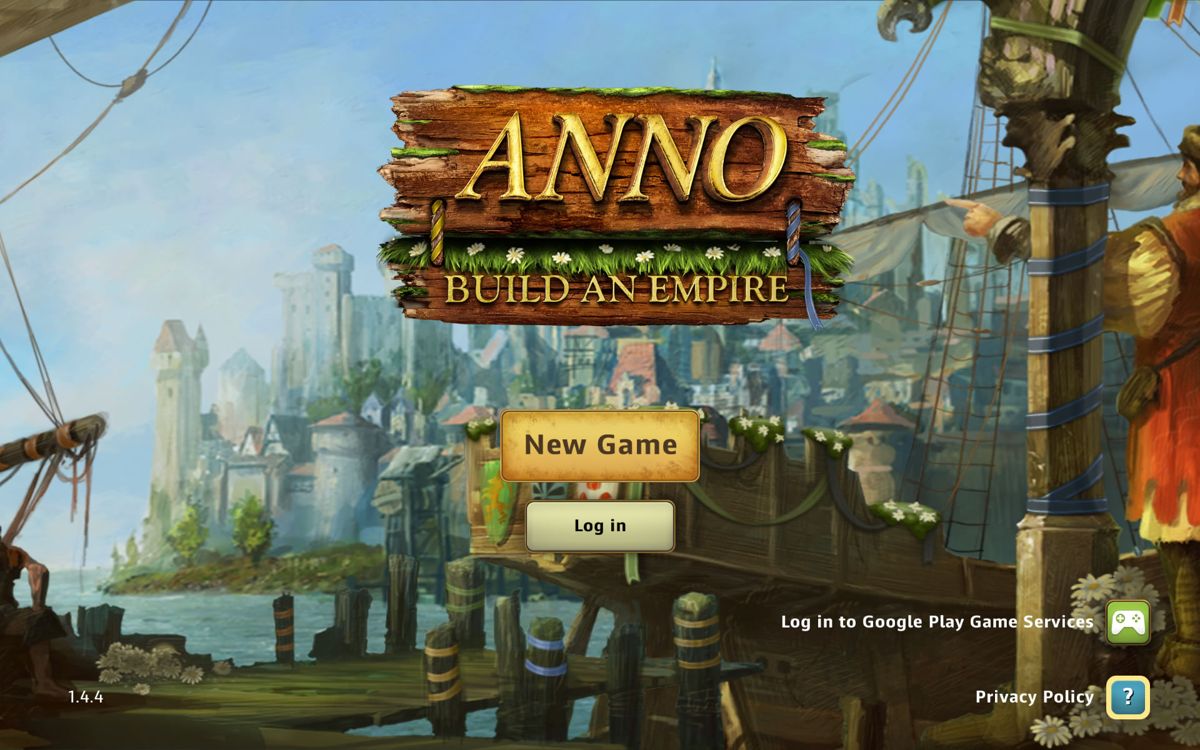 Anno: Build an Empire (Android) screenshot: Main menu