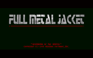 Full Metal Jacket (DOS) screenshot: Title Screen 1
