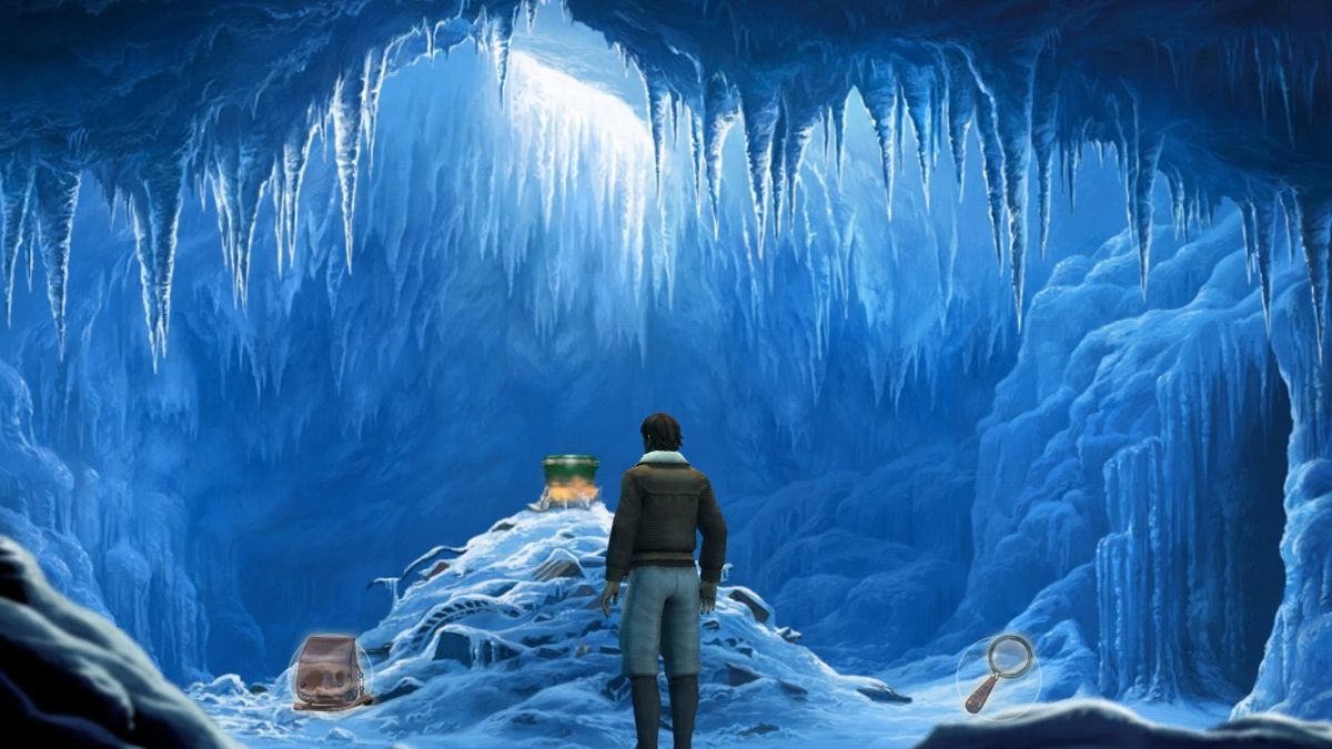 Lost Horizon (Android) screenshot: Cooking in the ice cave