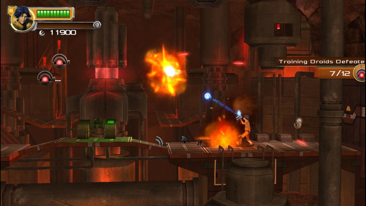 Star Wars Rebels: Recon Missions (Windows Apps) screenshot: Destroying droids