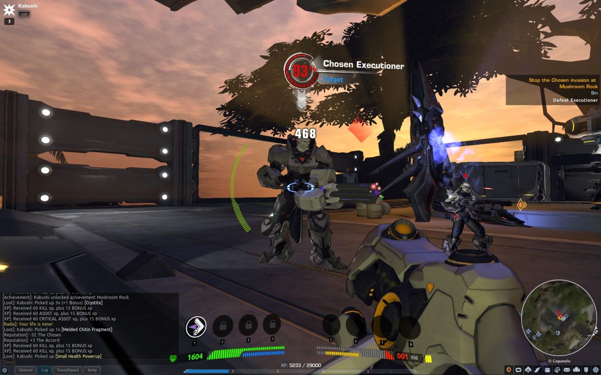 Firefall (Windows) screenshot: An executioner - these can take a lot of damage