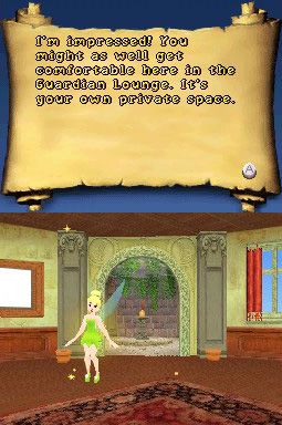 Disney Friends (Nintendo DS) screenshot: Tink's impressed.